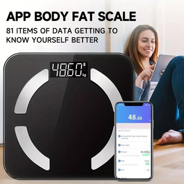 Smart Digital Bathroom Weight Fat Scale Body BMI Mobile App Bluetooth