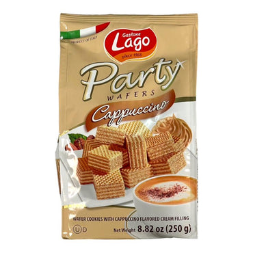 Party Wafers Cookies With Cappuccino Flavored Cream Filling 250 GM بارتى ويفر محشو بكريمة بنكهة الكابتشينو