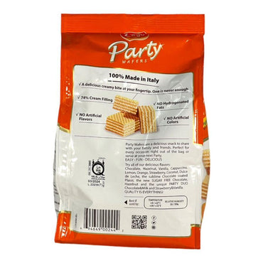 Party Wafers Cookies Orange Flavored Cream Filling 250 GM بارتى ويفر محشو بكريمة بنكهة البرتقال